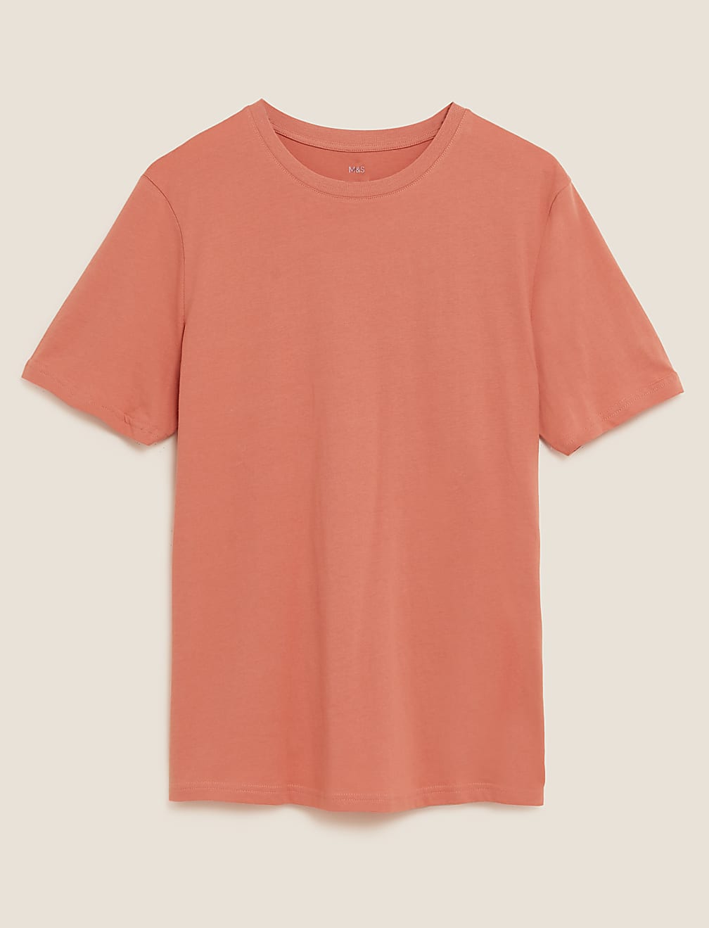 Pure Cotton Crew Neck T-Shirt