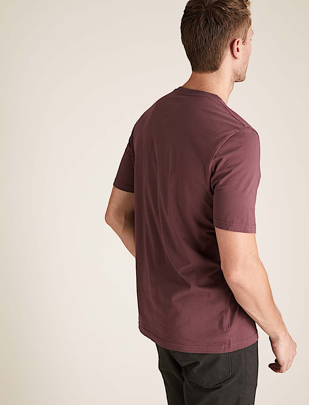 Pure Cotton V-Neck T-Shirt