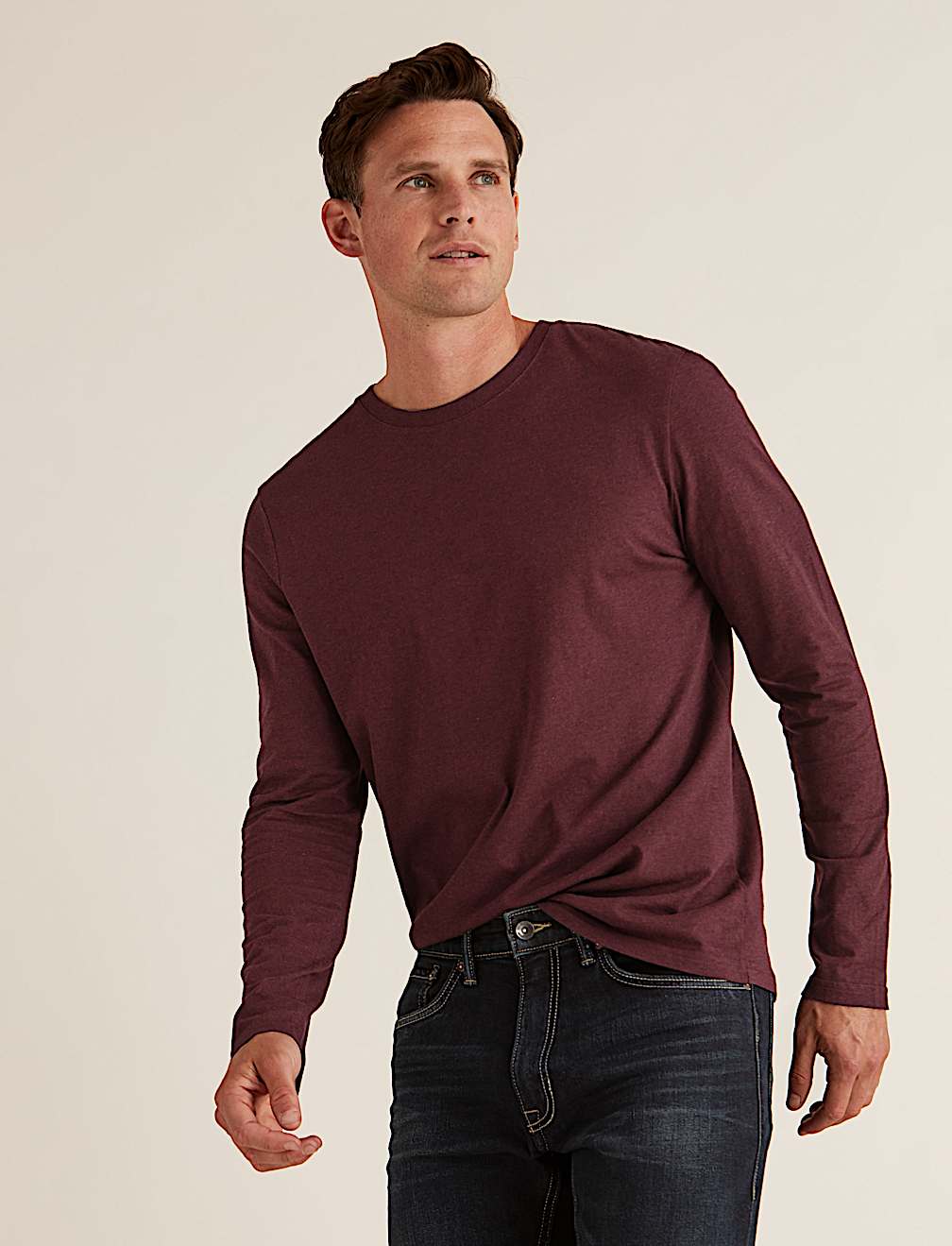 Pure Cotton Long Sleeve T-Shirt