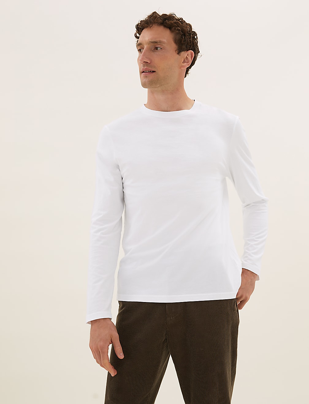 Pure Cotton Long Sleeve T-Shirt