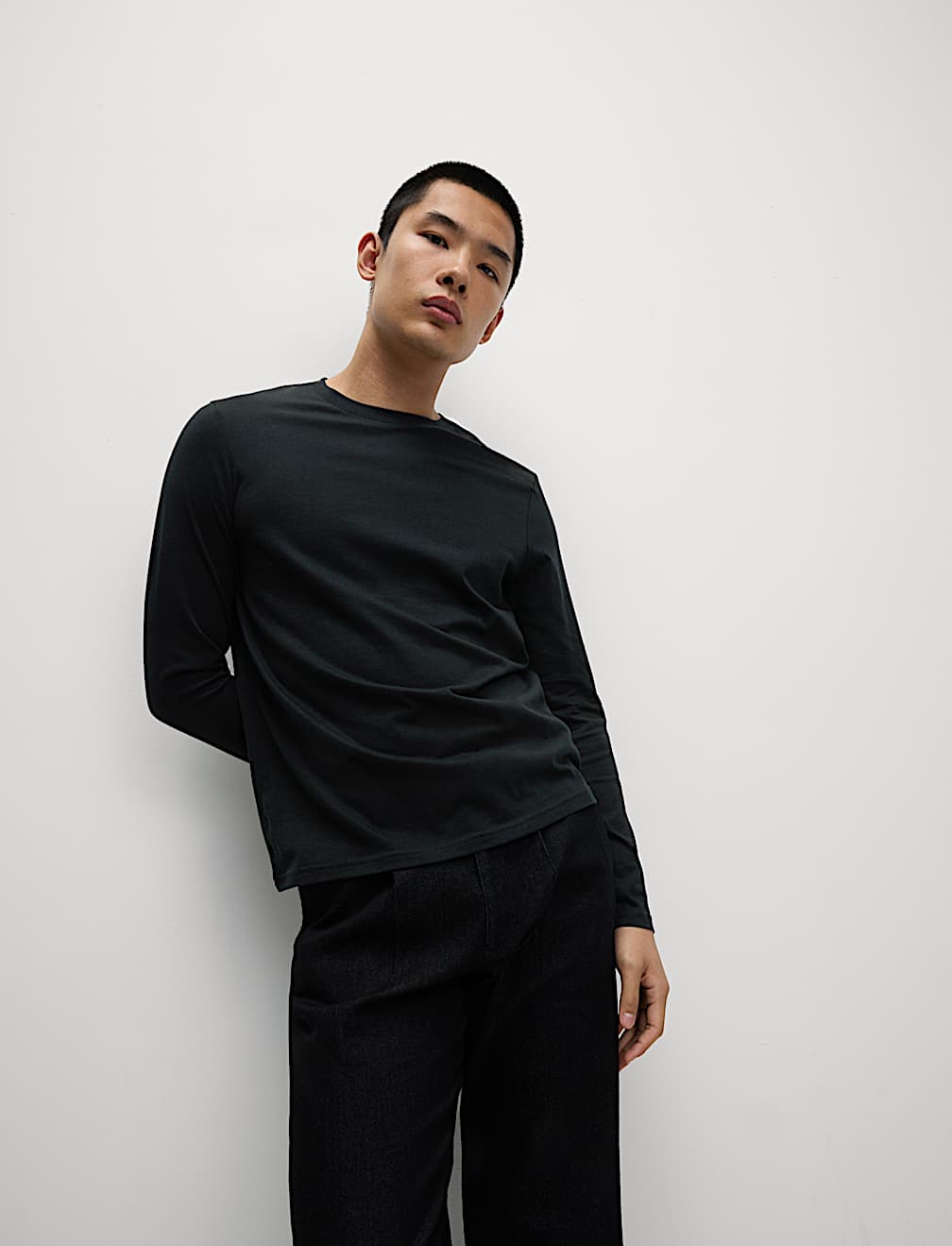 Pure Cotton Long Sleeve T-Shirt