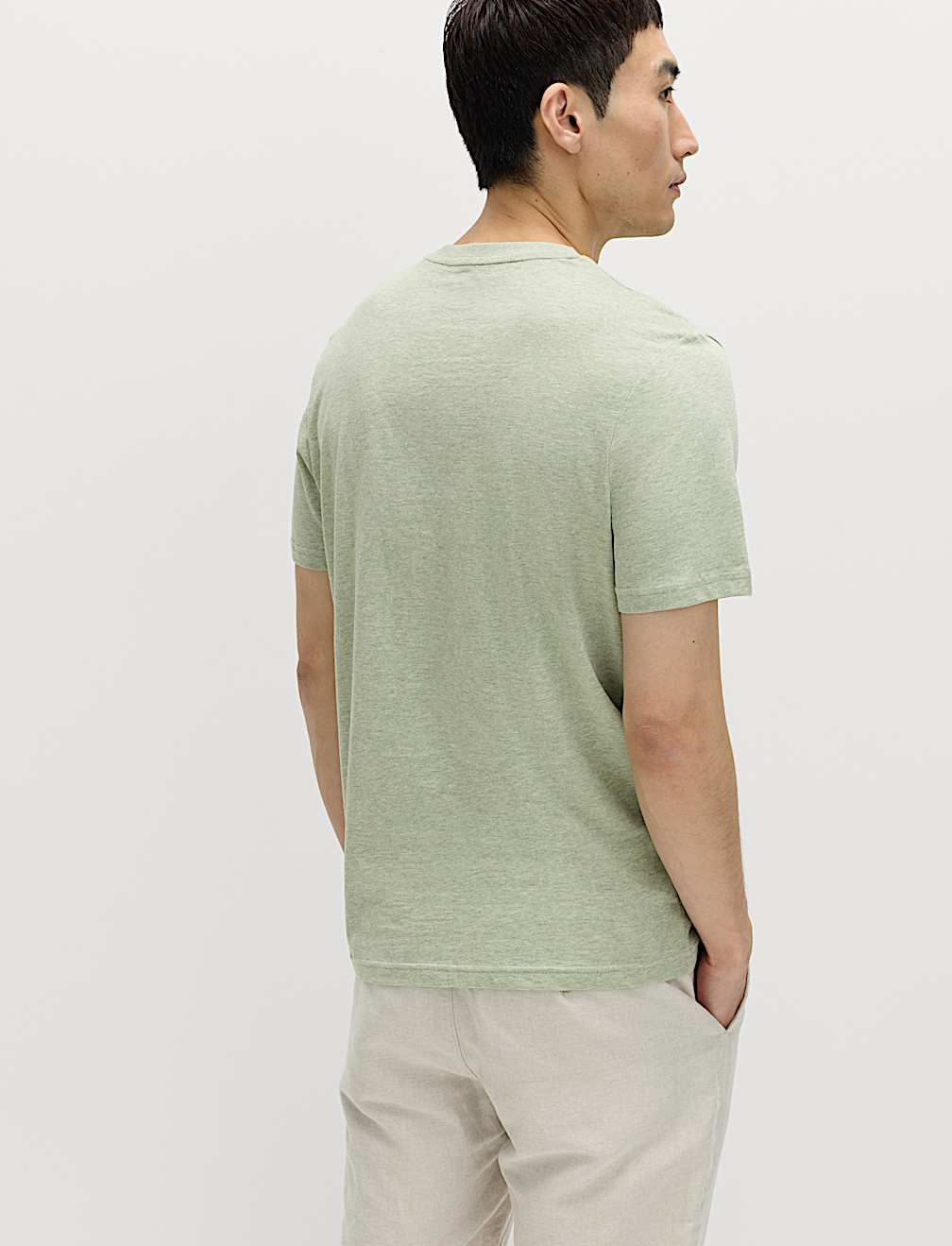 Regular Fit Pure Cotton Crew Neck T-Shirt