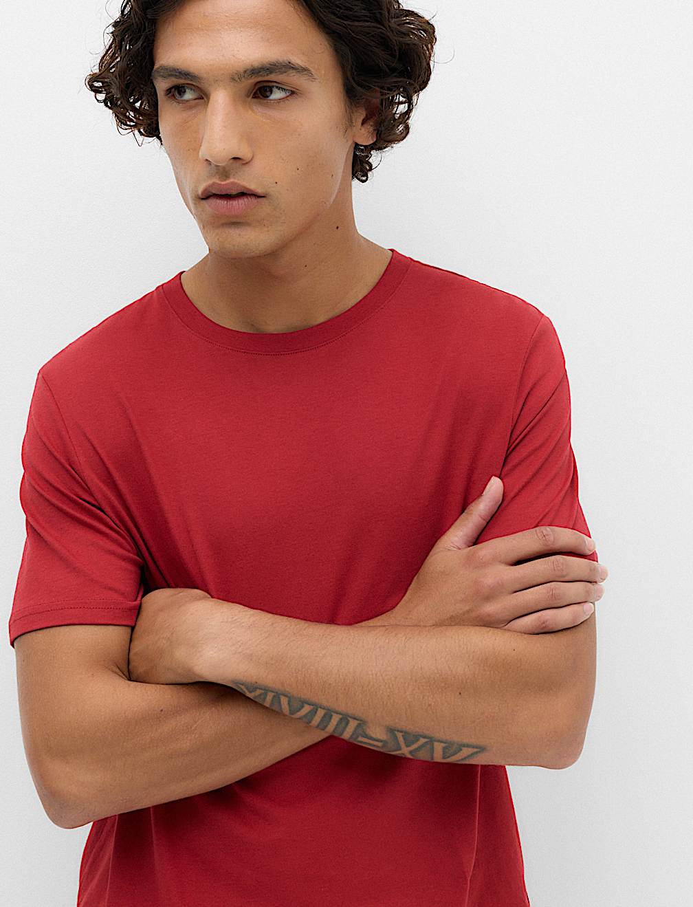 Pure Cotton Regular Fit Crew Neck T-Shirt