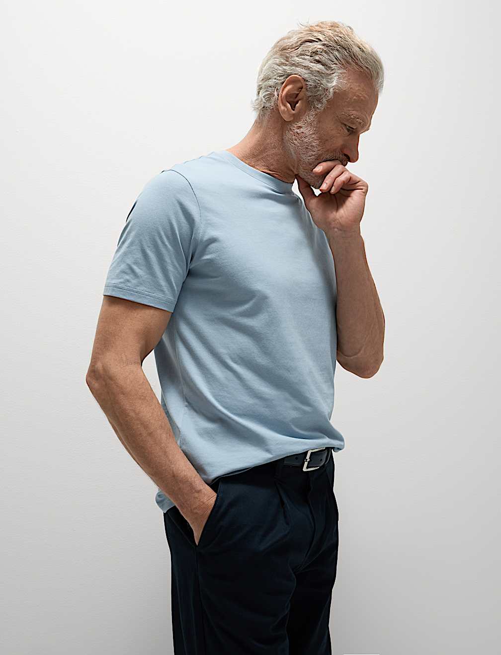 Regular Fit Pure Cotton Crew Neck T-Shirt