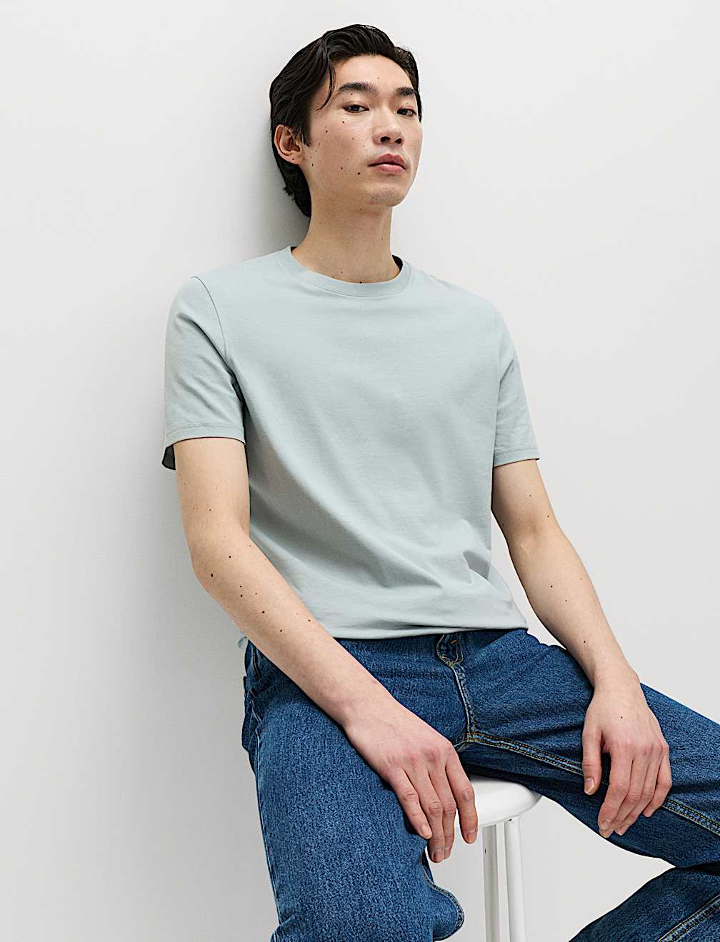Pure Cotton Regular Fit Crew Neck T-Shirt