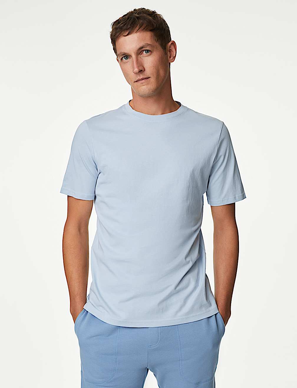 Regular Fit Pure Cotton Crew Neck T-Shirt