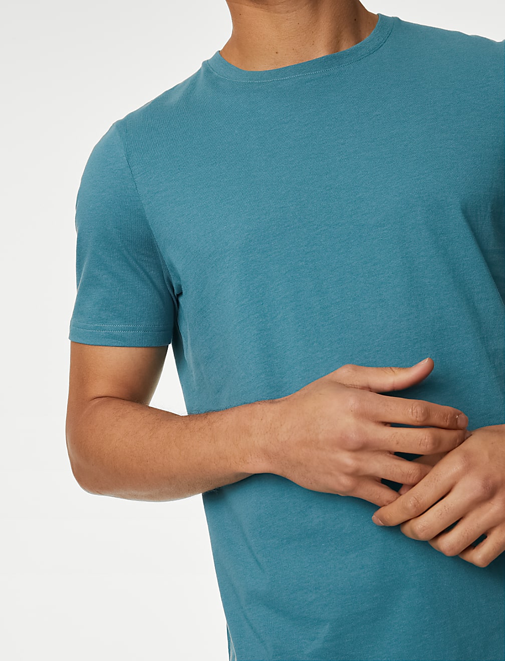 Regular Fit Pure Cotton Crew Neck T-Shirt