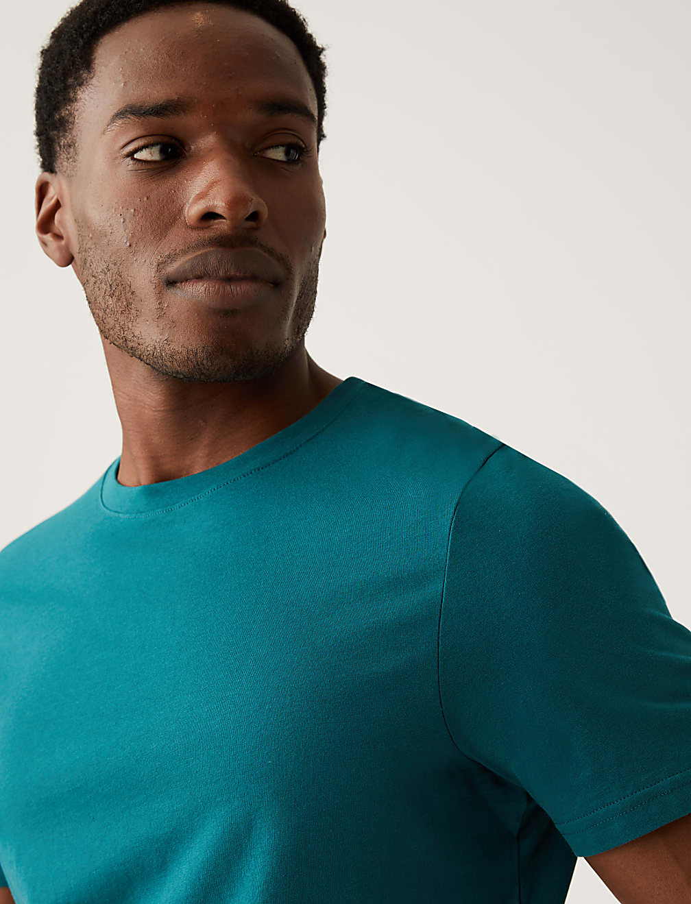 Regular Fit Pure Cotton Crew Neck T-Shirt