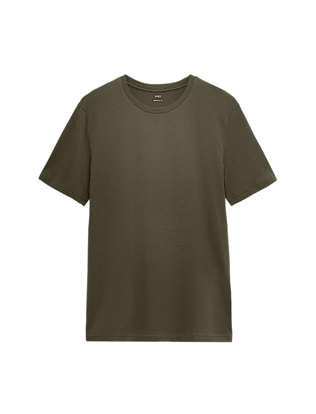 Pure Cotton Regular Fit Crew Neck T-Shirt