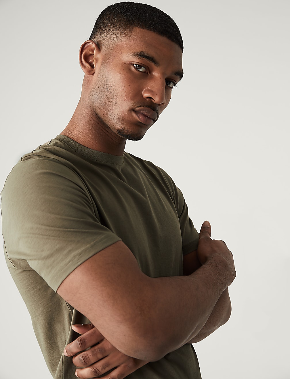 Regular Fit Pure Cotton Crew Neck T-Shirt