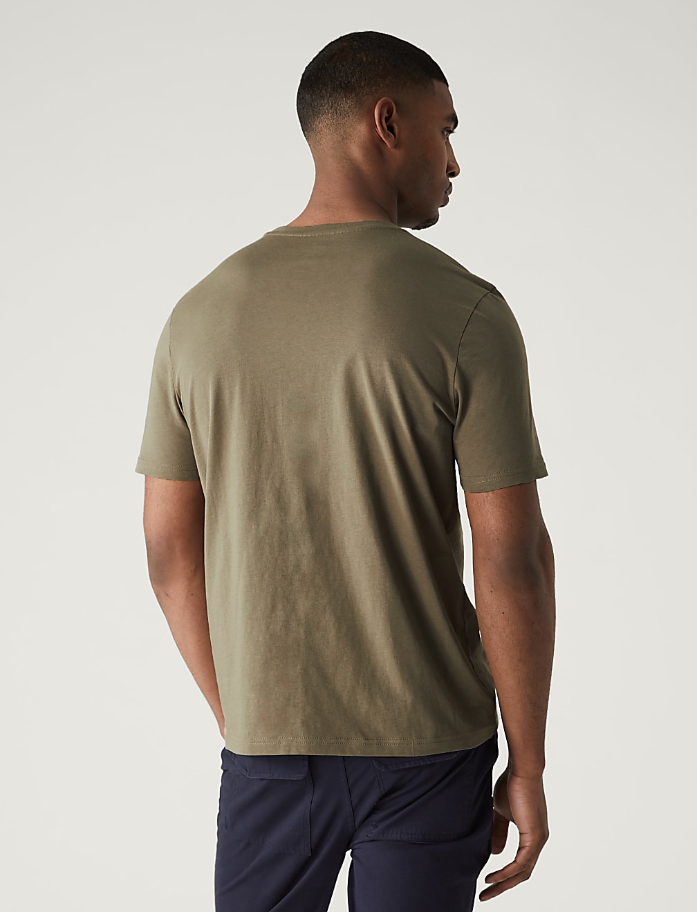 Regular Fit Pure Cotton Crew Neck T-Shirt
