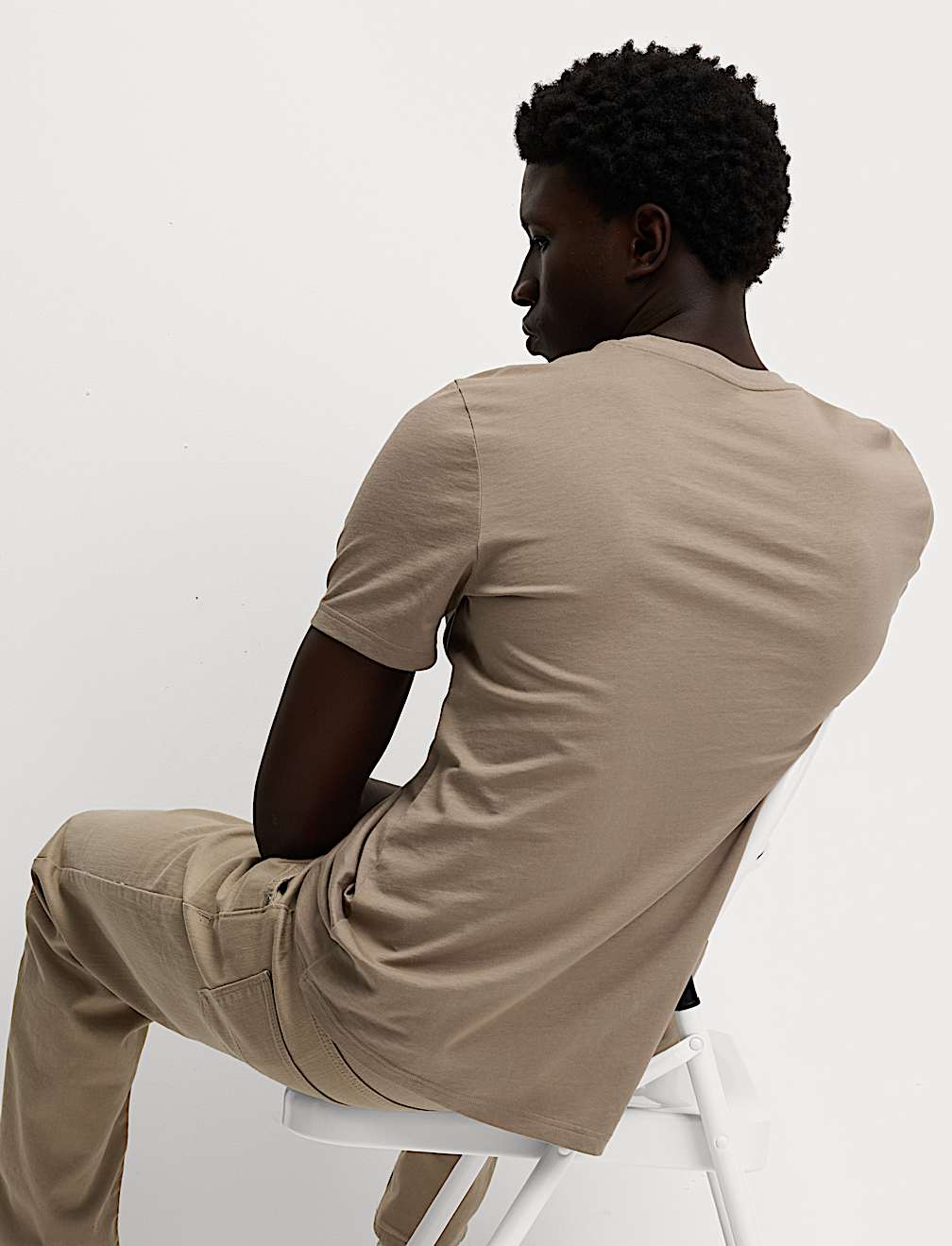 Regular Fit Pure Cotton Crew Neck T-Shirt