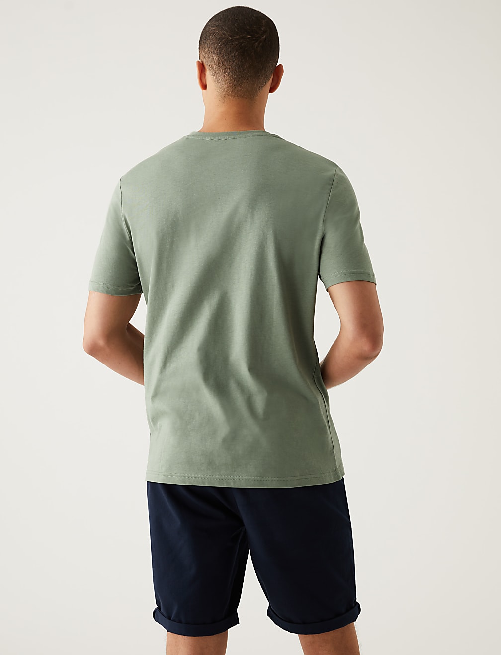 Pure Cotton V-Neck T-Shirt