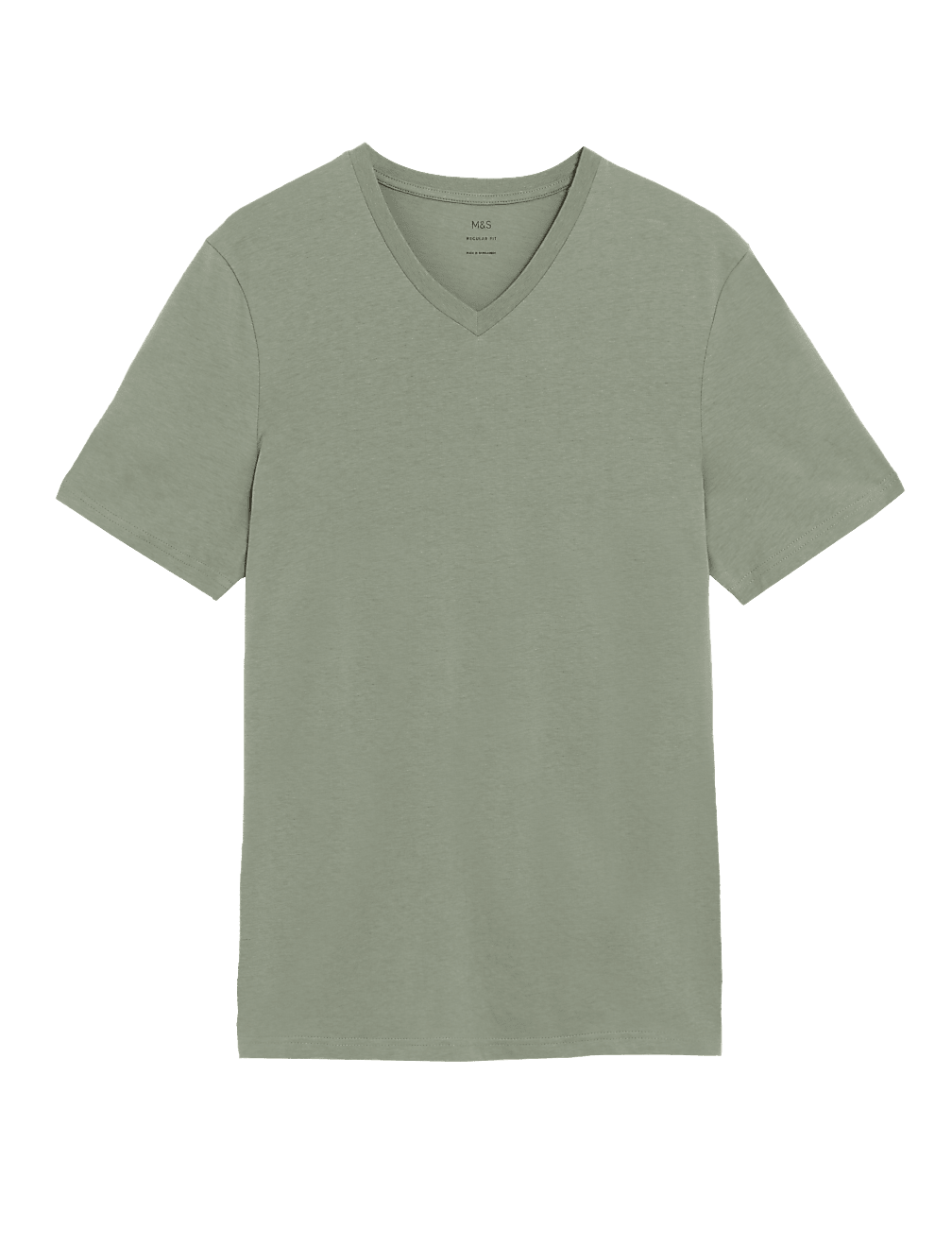 Pure Cotton V-Neck T-Shirt