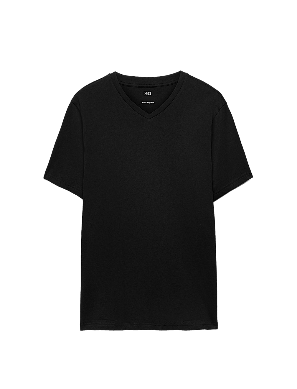 Pure Cotton V Neck T-Shirt