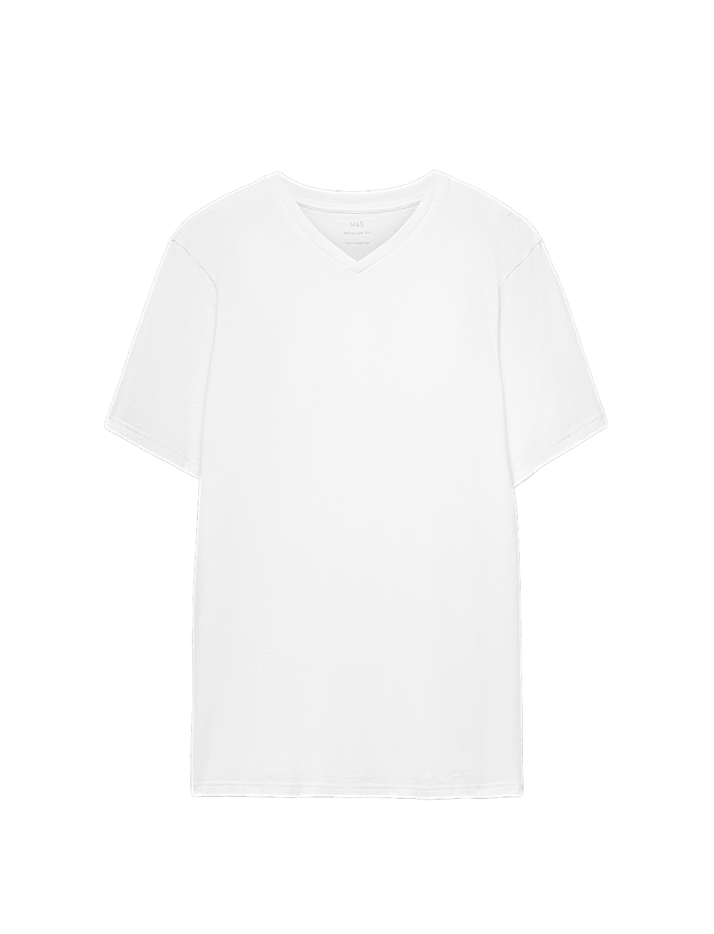 Pure Cotton V Neck T-Shirt