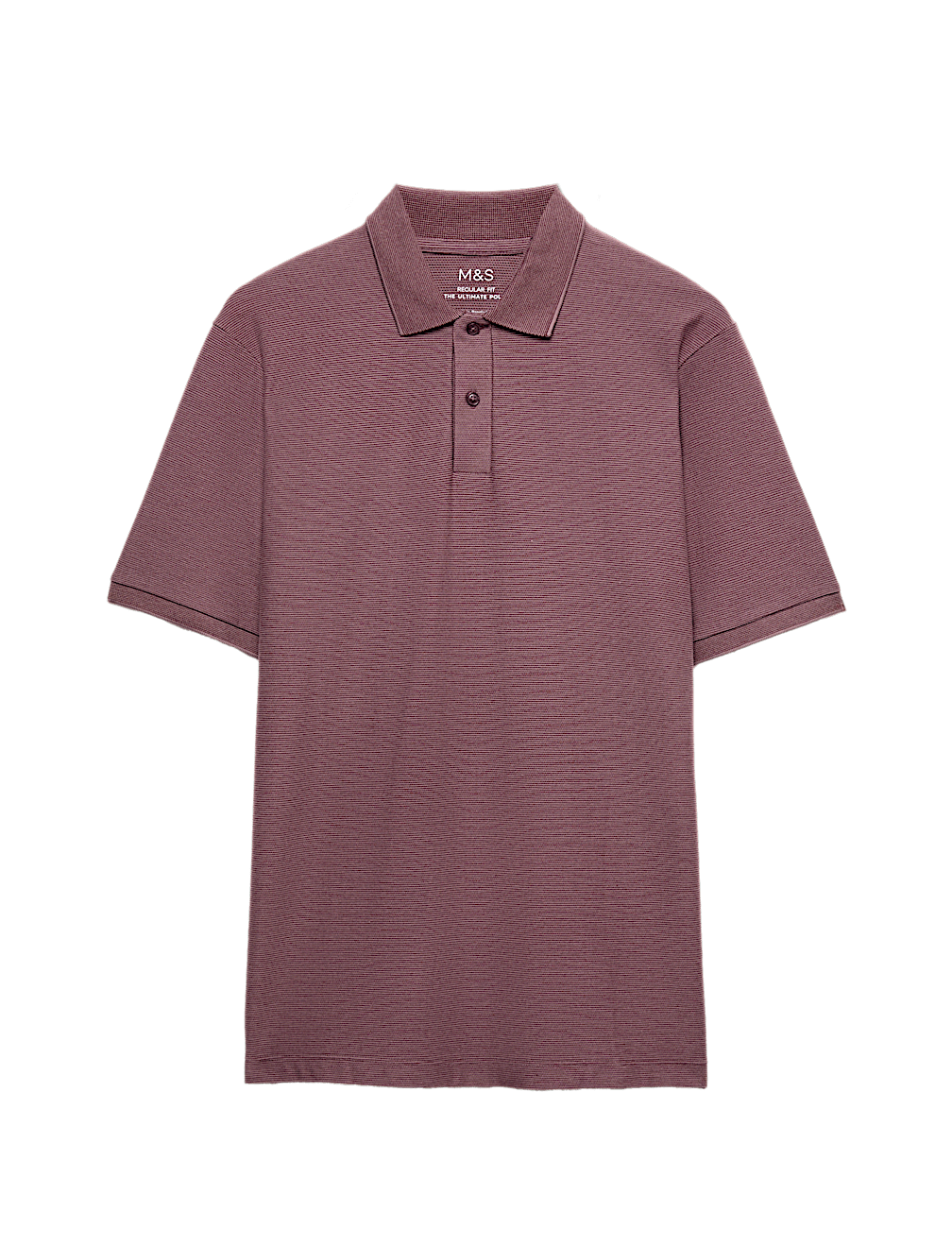 Cotton Rich Striped Short Sleeve Polo Shirt