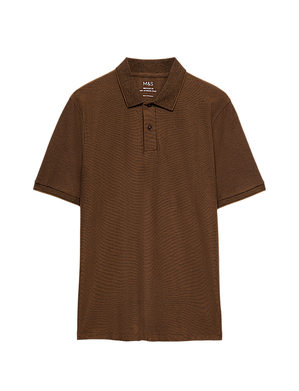 Cotton Rich Striped Short Sleeve Polo Shirt