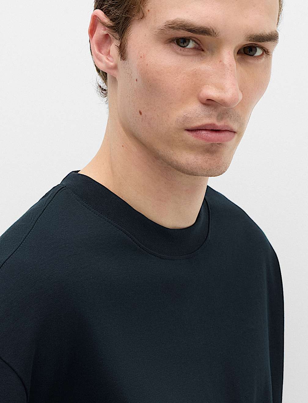 Relaxed Fit Cotton Rich Crew Neck T-Shirt