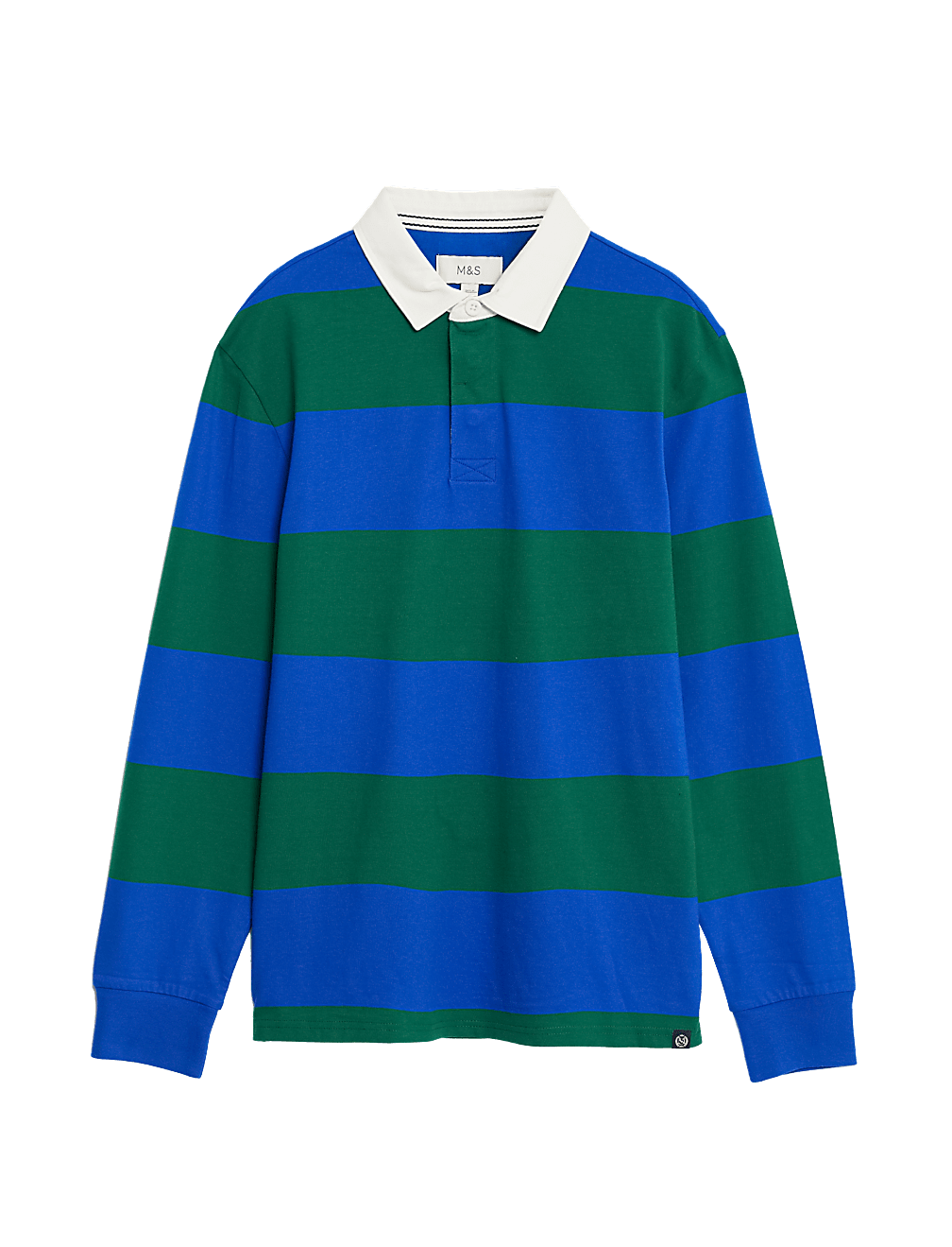 Regular Fit Pure Cotton Stripes Polo Collar Tshirt