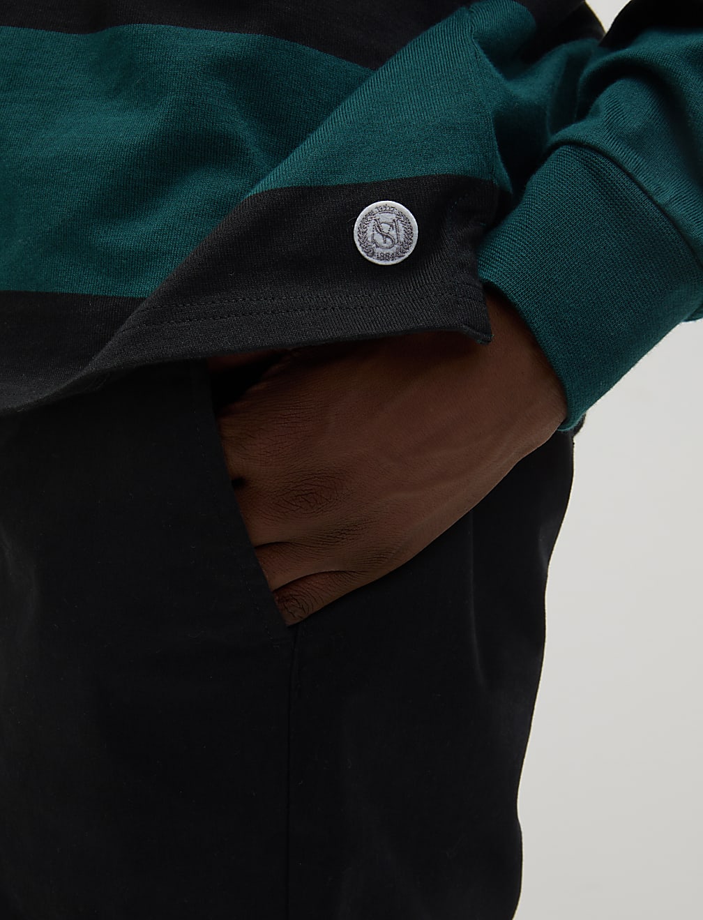 Pure Cotton Striped Rugby Shirt