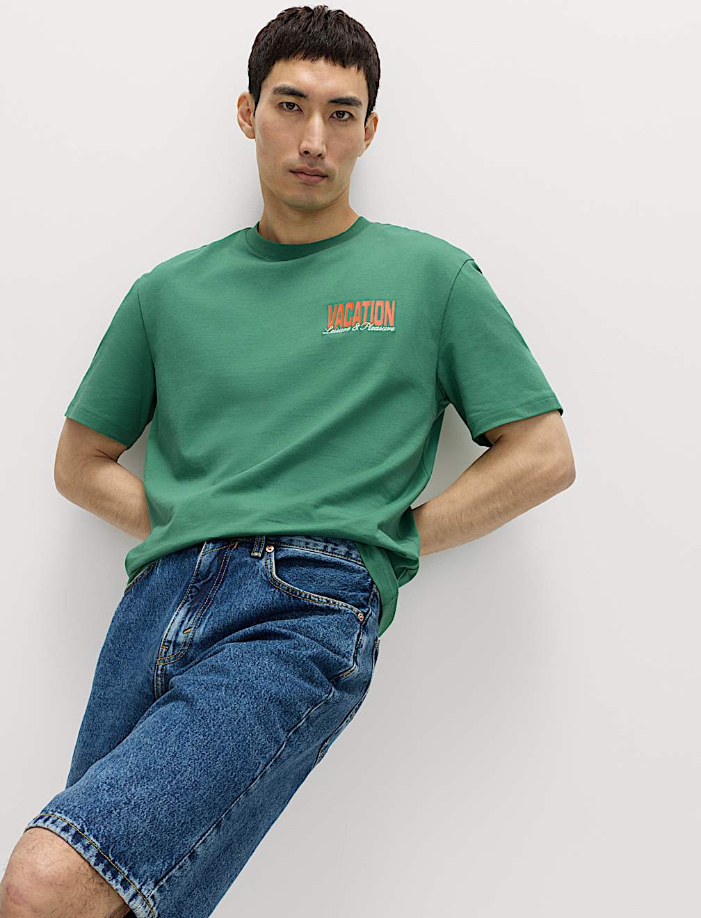 Pure Cotton Summer Vacation Slogan T shirt