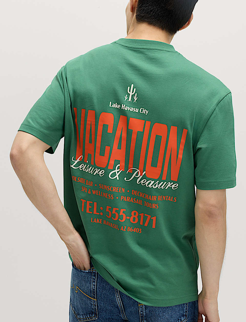 Pure Cotton Summer Vacation Slogan T shirt