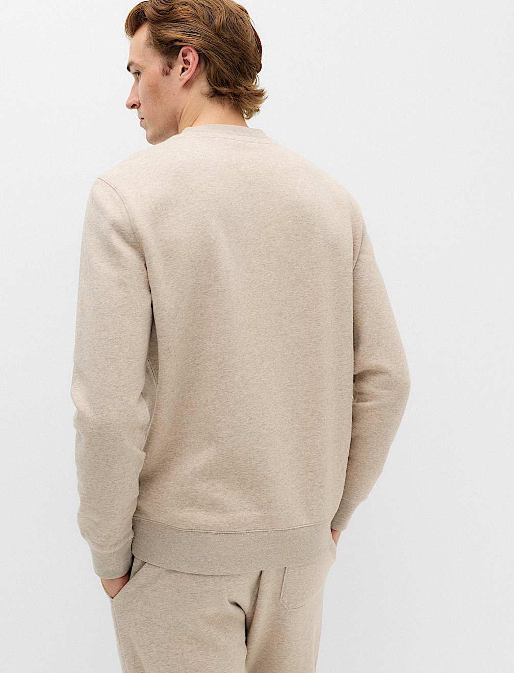 Cotton Rich Brushback Sweatshirt