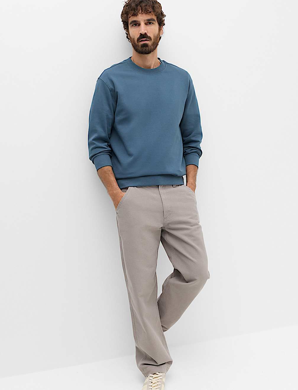Ultimate Cotton Rich Crew Neck Sweatshirt