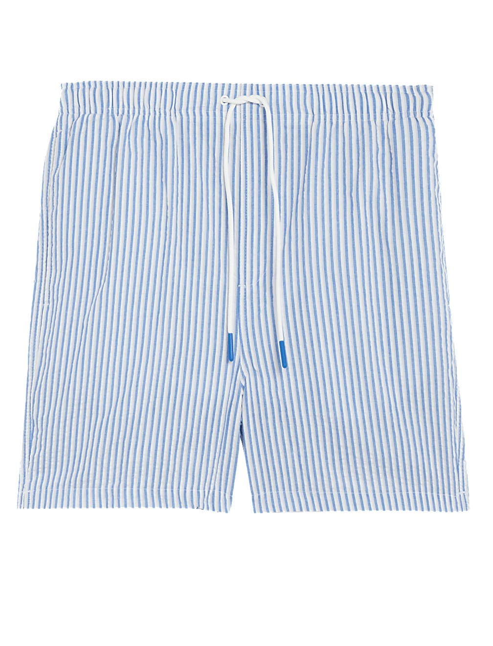 Quick Dry Striped Seersucker Swim Shorts