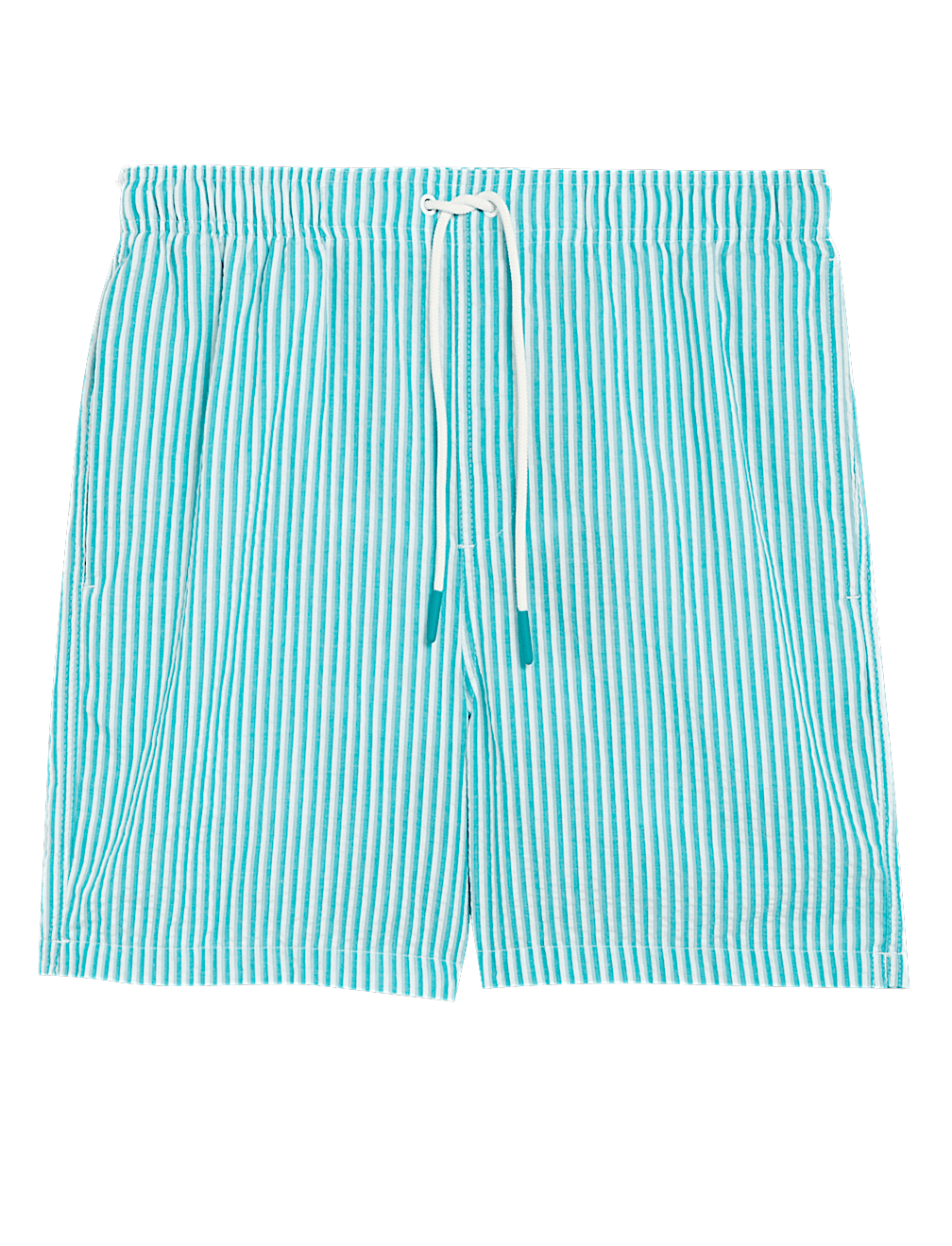 Quick Dry Striped Seersucker Swim Shorts