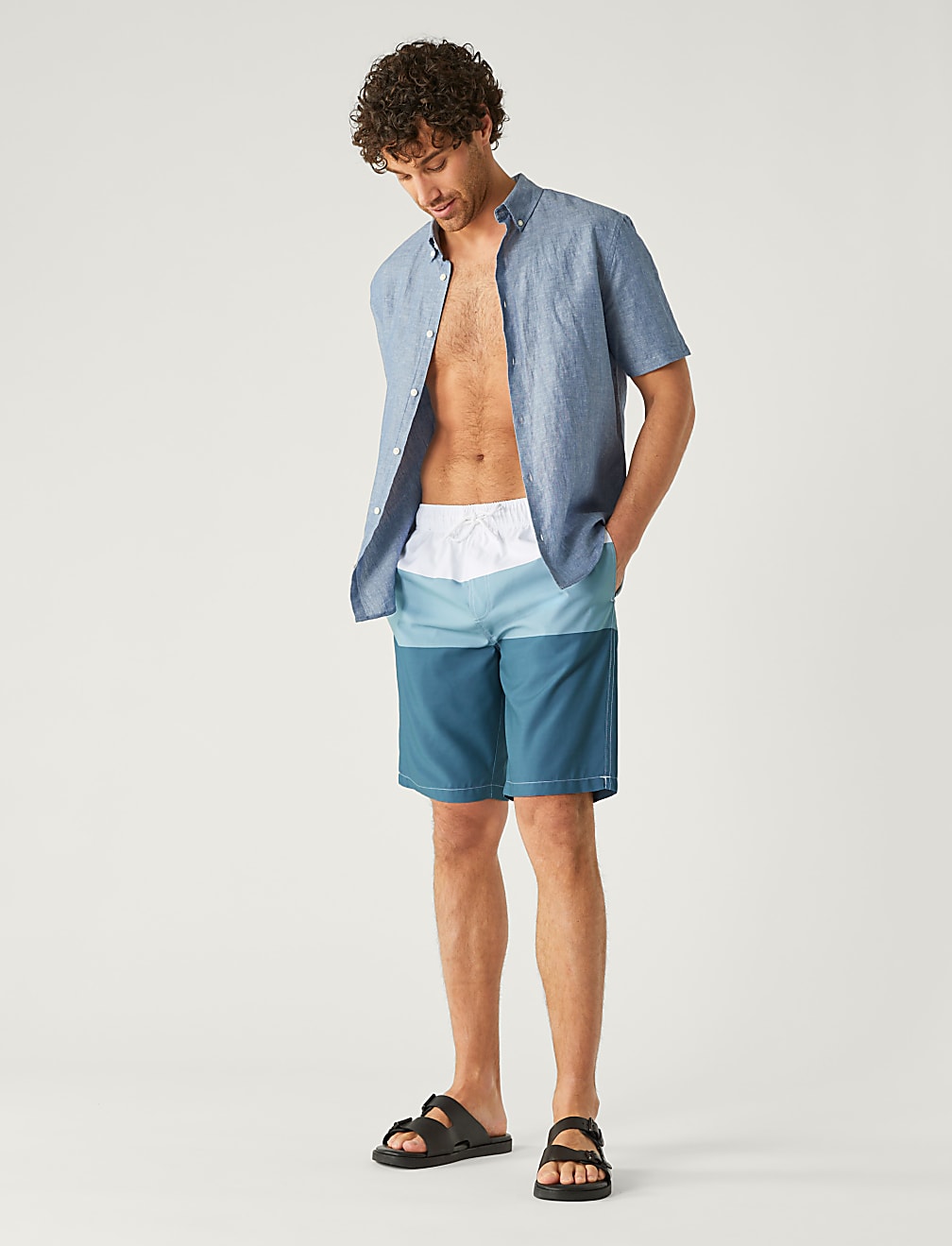 Quick Dry Pocketed Swim Shorts