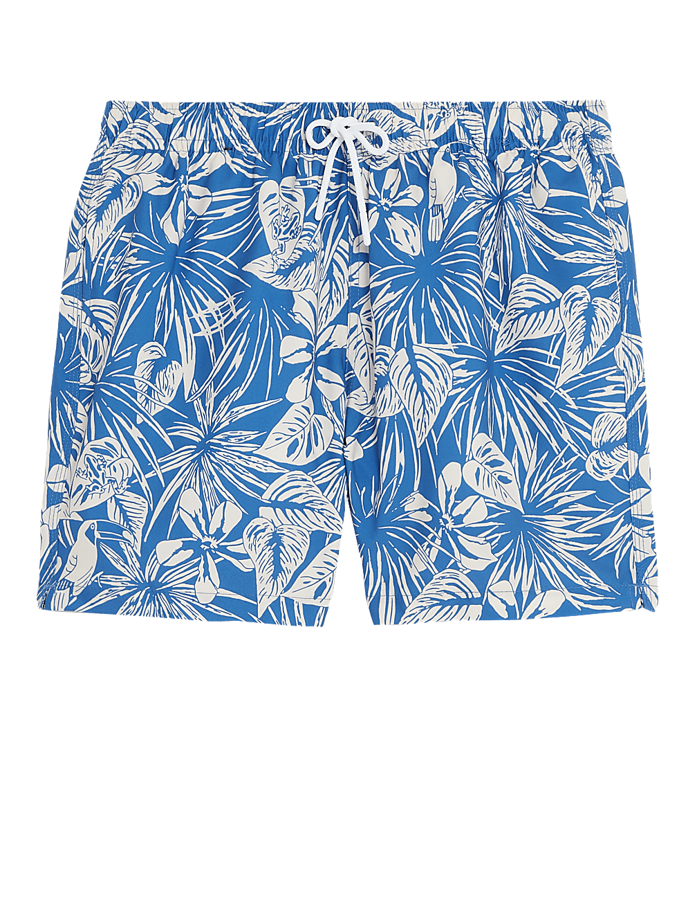 Quick Dry Tropical Print Swim Shorts