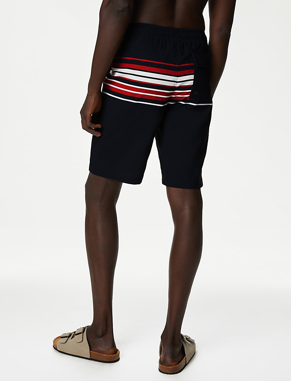 Quick Dry Striped Swim Shorts