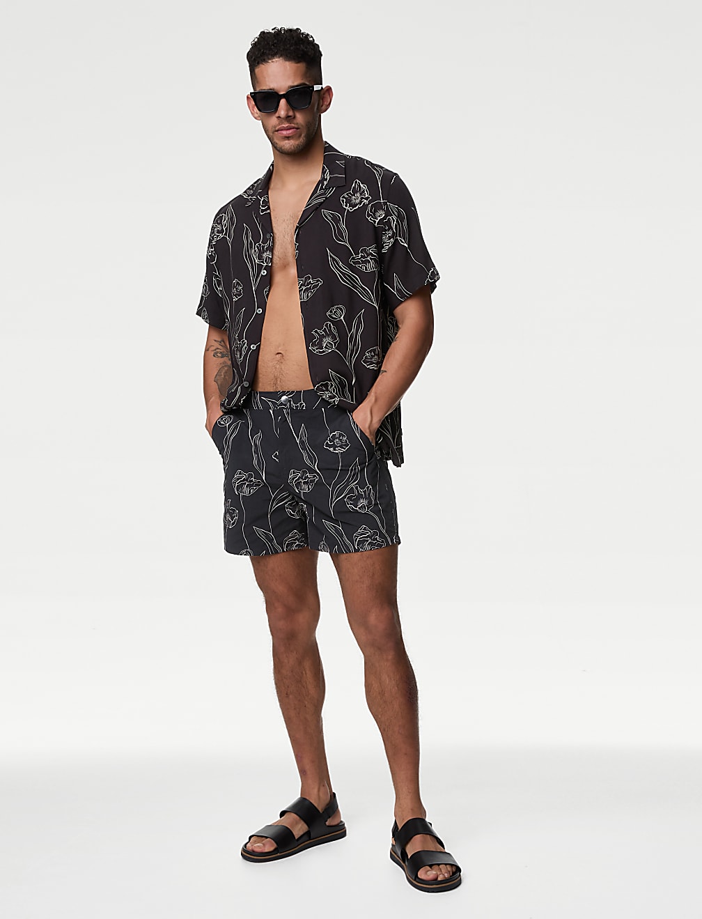 Quick Dry Floral Swim Shorts
