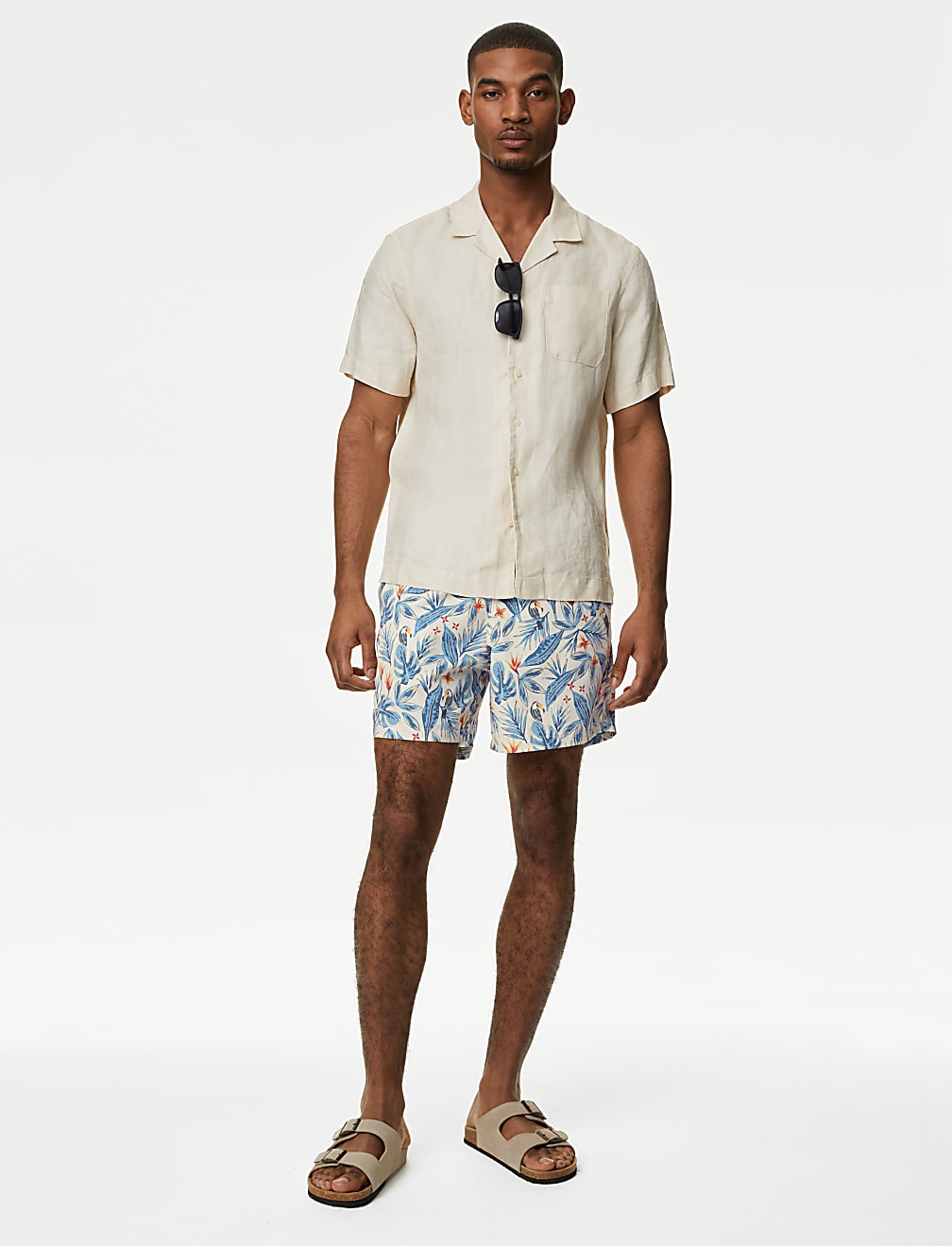 Quick Dry Tropical Graphic Swim Shorts
