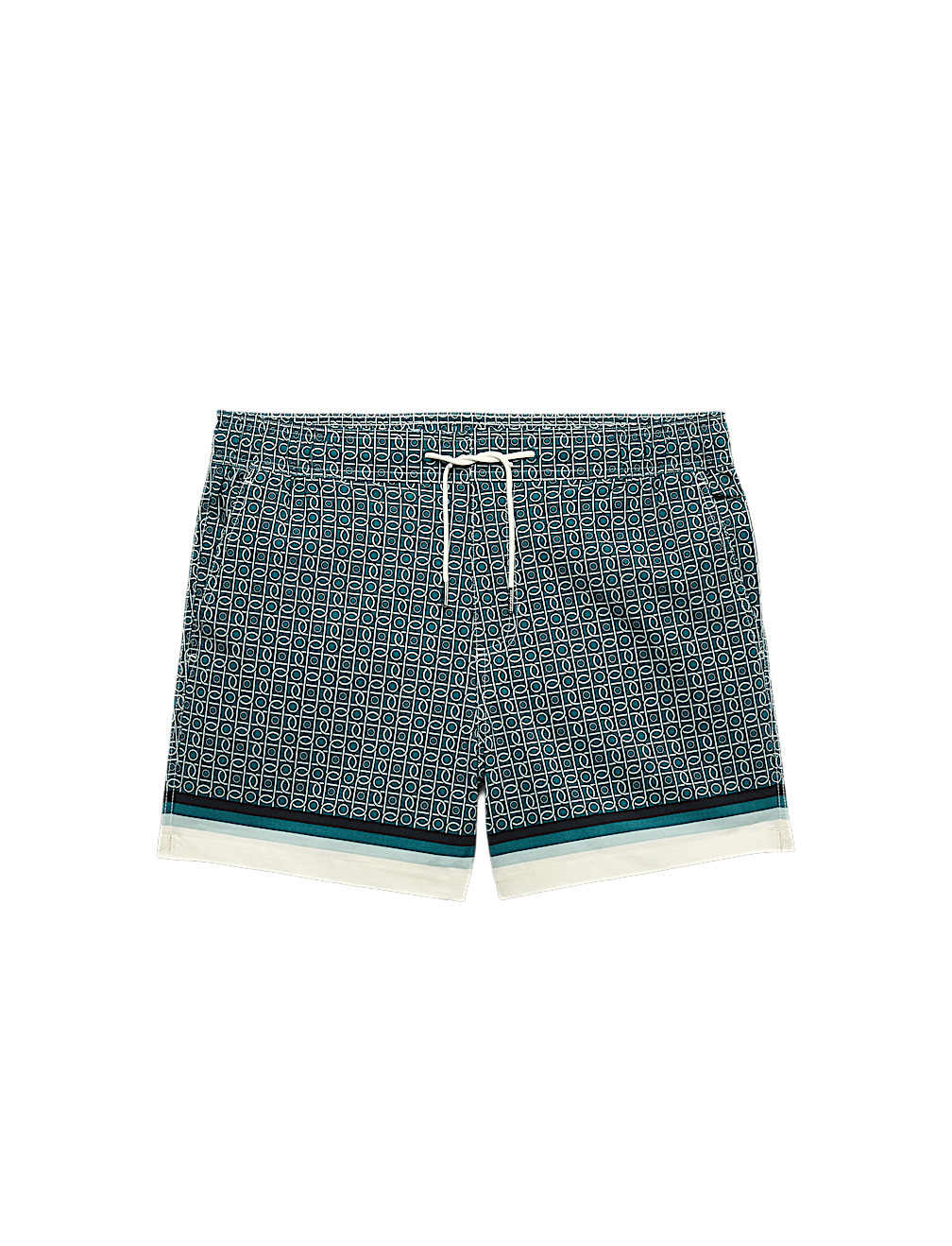 Quick Dry Geometric Print Swim Shorts