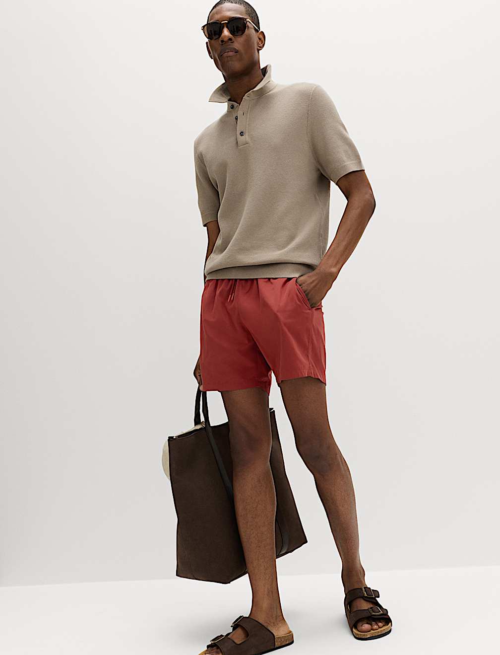Quick Dry Plain Swim Shorts