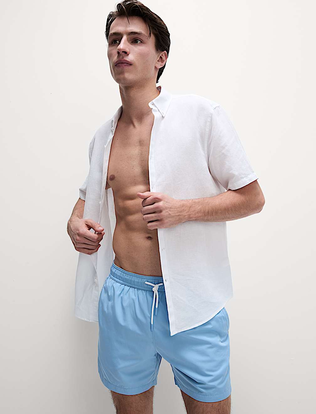 Quick Dry Plain Swim Shorts