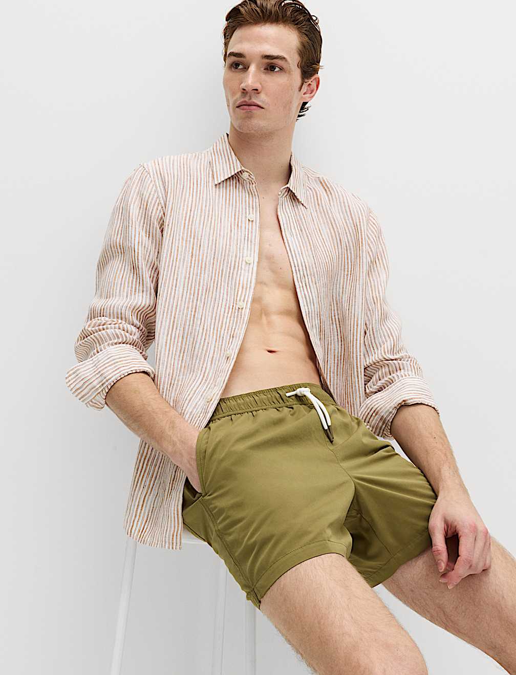 Quick Dry Plain Swim Shorts