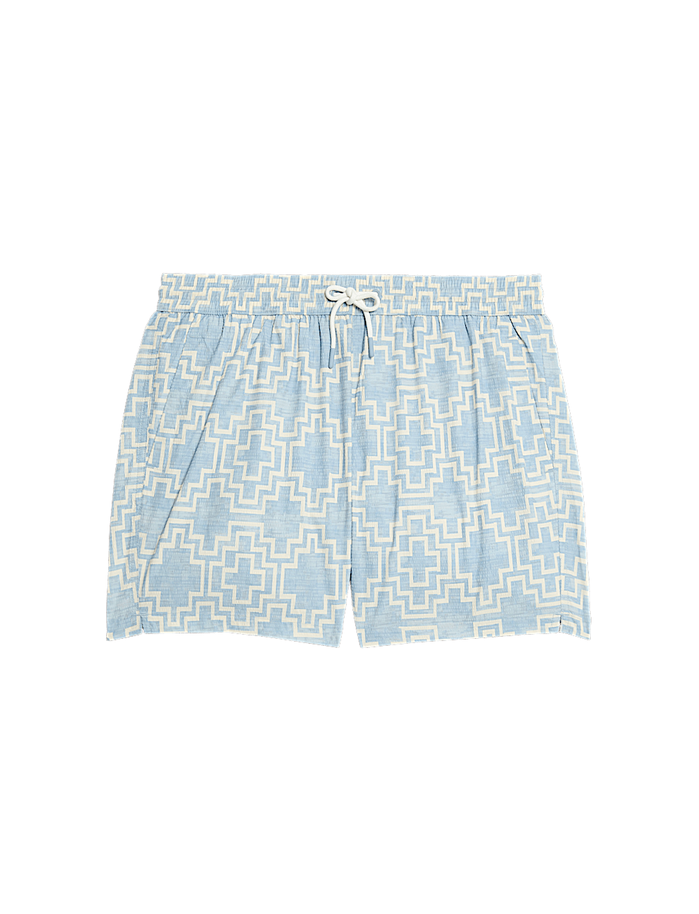 Quick Dry Geo Textured Swim Shorts
