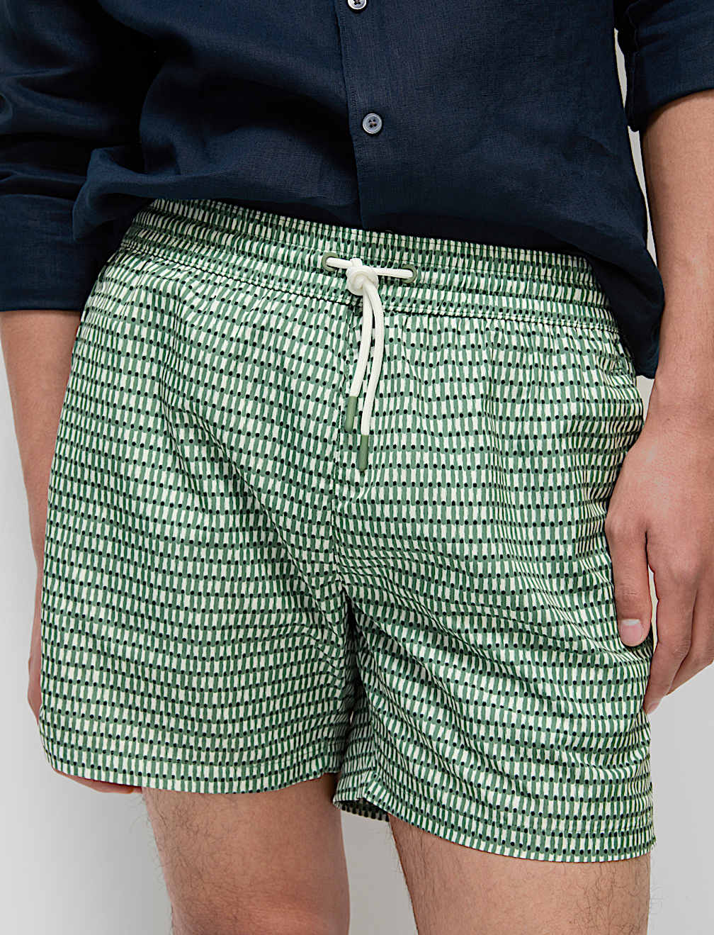 Quick Dry Geometric Print Swim Short
