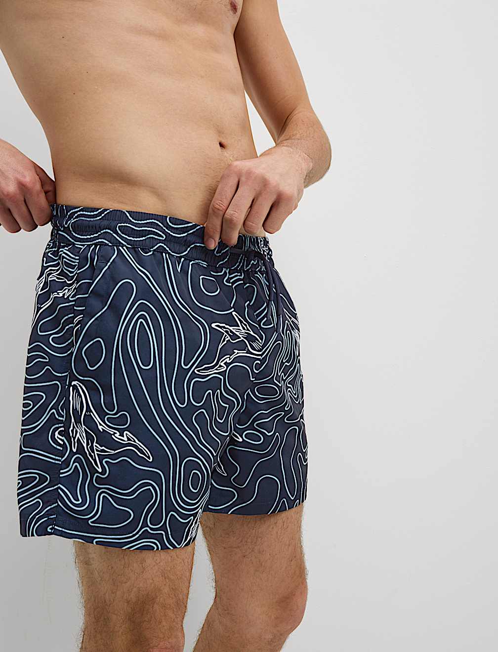 Quick Dry Printed Swim Shorts