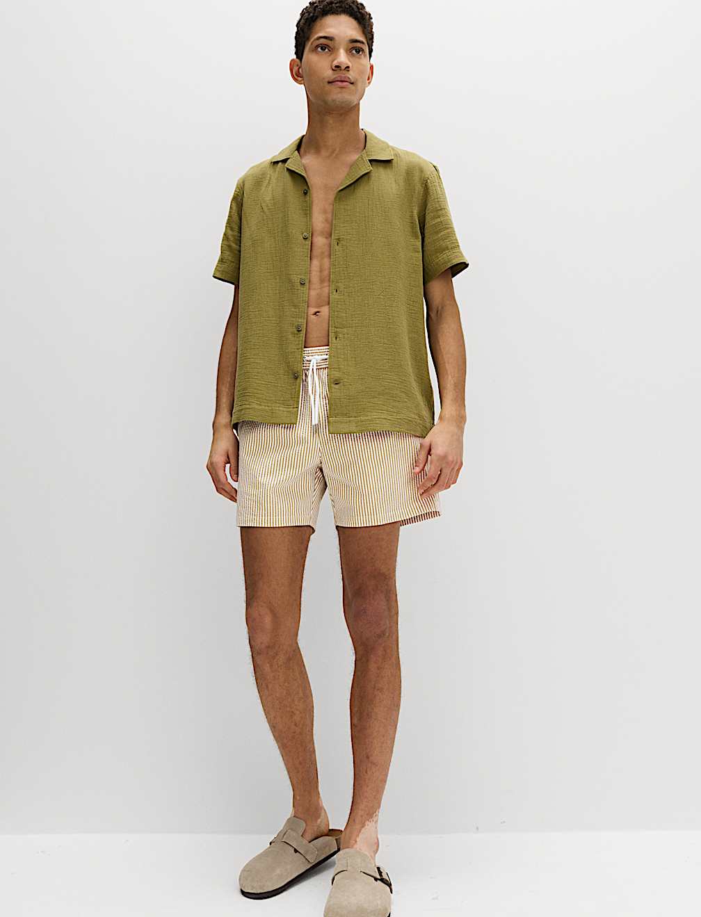 Seersucker Swim Shorts