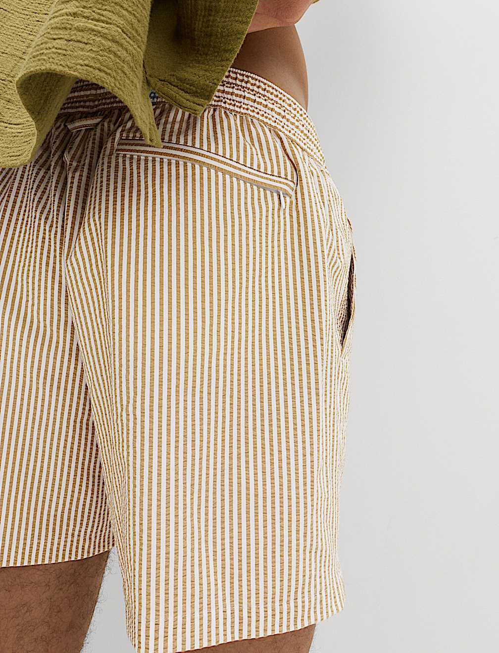 Seersucker Swim Shorts