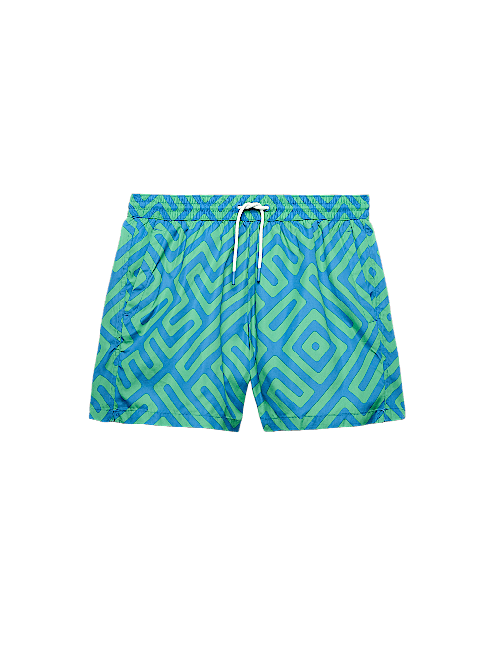 Quick Dry Geometric Print Swim Shorts