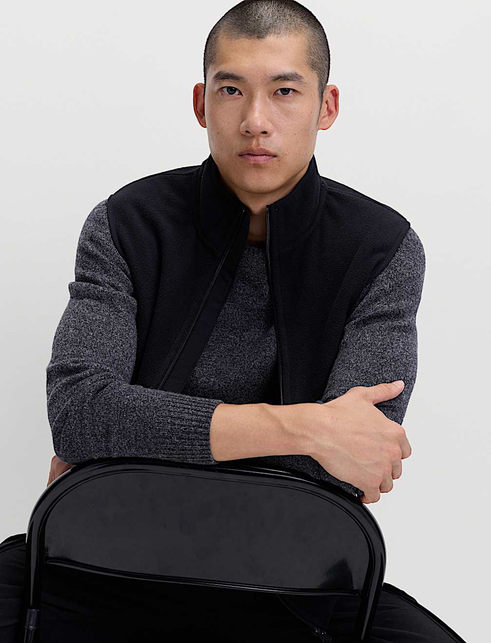 Micro Fleece Funnel Neck Gilet
