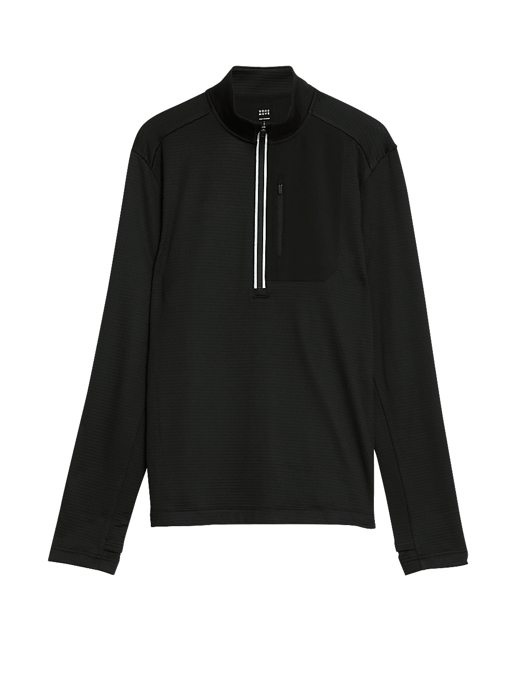 Half Zip Long Sleeve Top