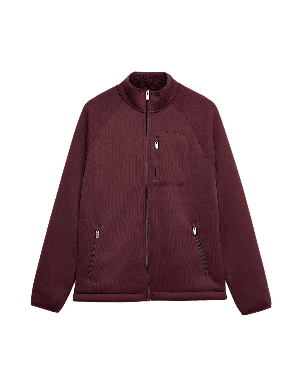 Zip Up Funnel Neck Fleece