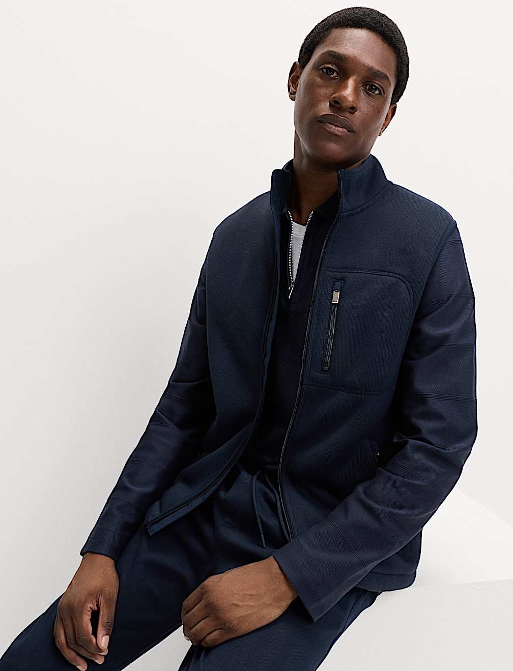 Fleece Lined Funnel Neck Gilet